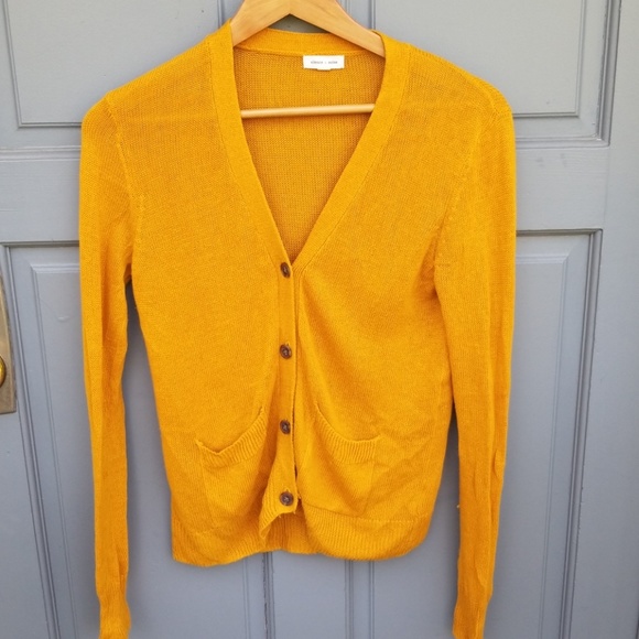 Urban Outfitters Sweaters - Silence+Noise Marigold Linen Cardigan